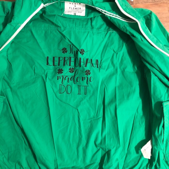 Denim & Flower Green Jacket - Picture 3 of 5